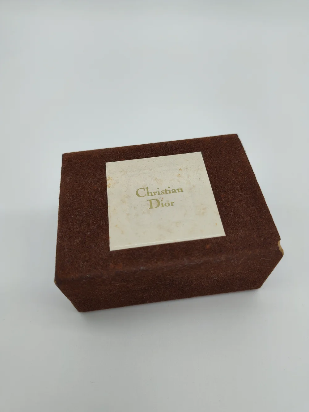 Vintage CHRISTIAN DIOR CD Gold Tone Cufflinks Original Box Excellent Condition